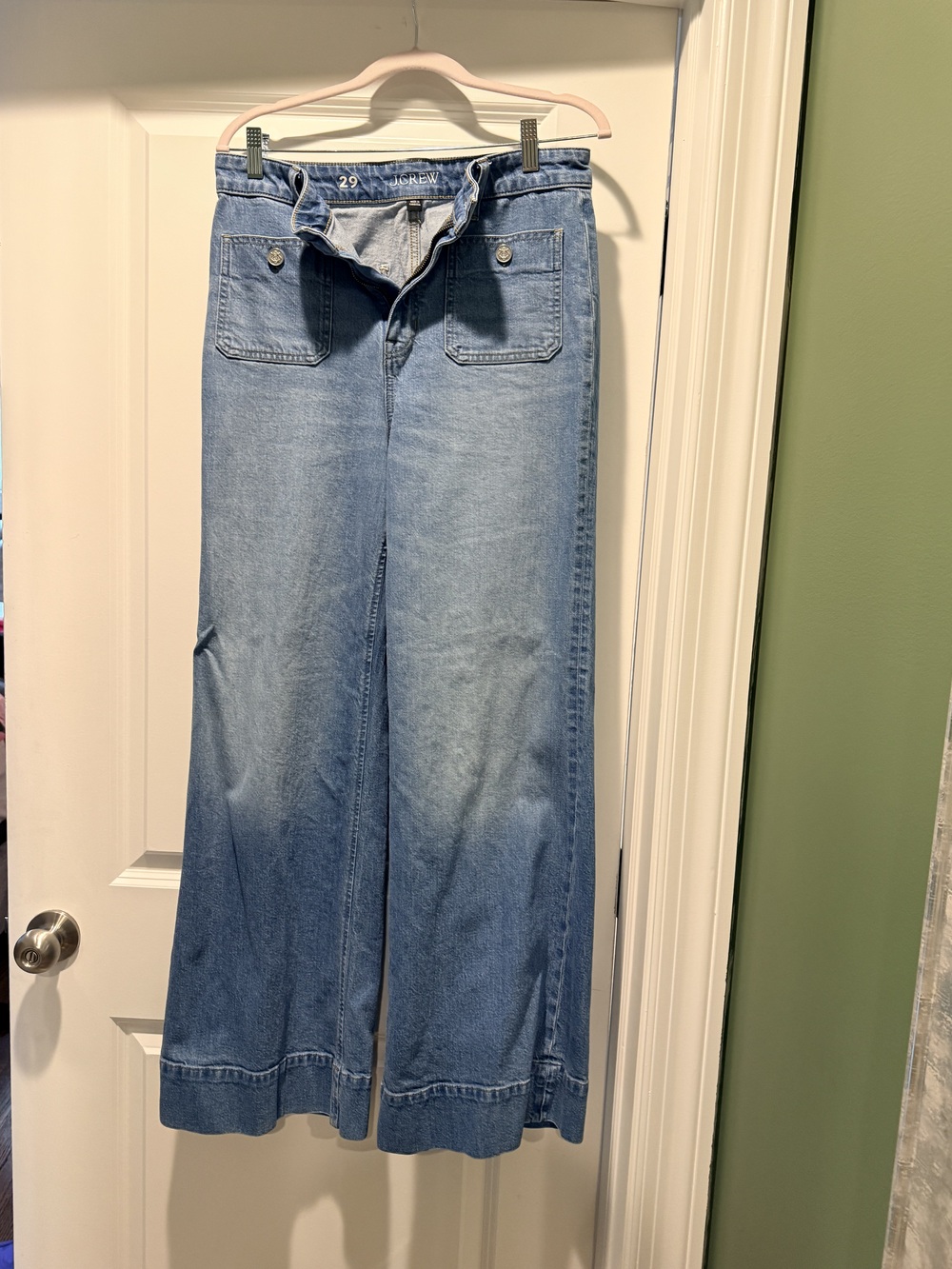 JCREW Sailor wide leg jeans